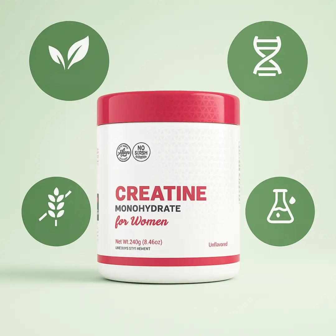 Creatina Monohidratada para Mujer - Tonifica tu cuerpo sin inflarte