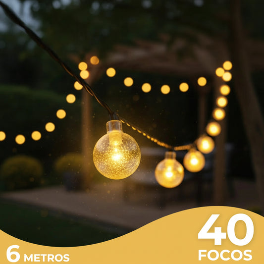 2x1 Guirnaldas Solares Premium (3 metros y 20 luces cada una)