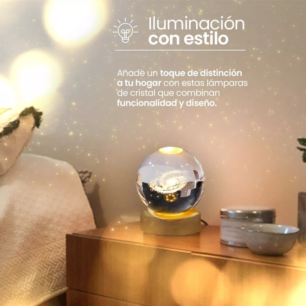 COSMOS 3D Lámpara de Cristal LED